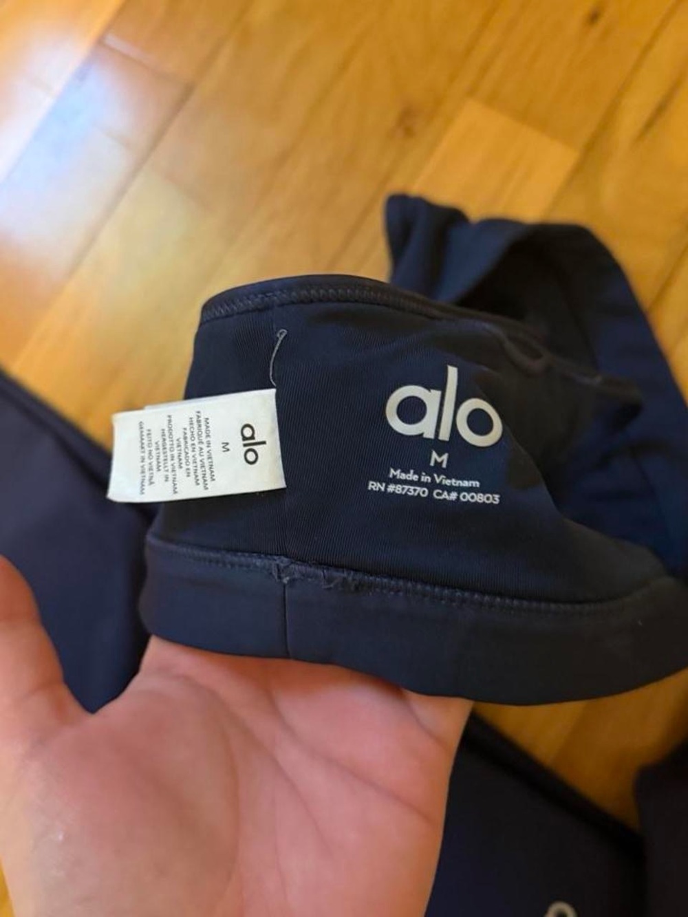 Alo Navy Sports Bra, Leggings, Biker shorts set-can do cheaper on dep0p madshops - Picture 3 of 5